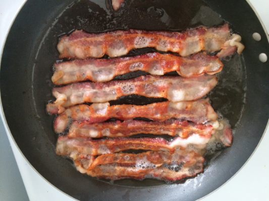 Bacon is an example of something I &lsquo;occasionally&rsquo; fit into my diet.