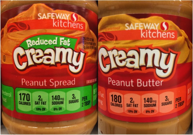 Reduced fat peanut butter contains 170 calories; full fat peanut butter contains 180 calories. You do the math, it’s not worth it.