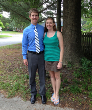 Todd after a successful dissertation defense with girlfriend, Kathleen, in May 2013.