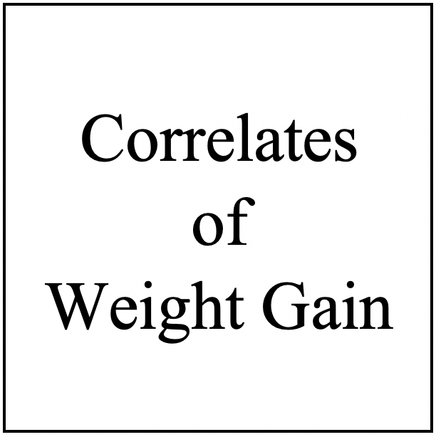 Correlates of Weight Gain